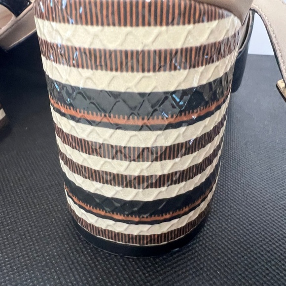 Aritzia Capelli Rossi Sandals Leather Block Heel Made In Brazil Size 10 NWT - Picture 8 of 16